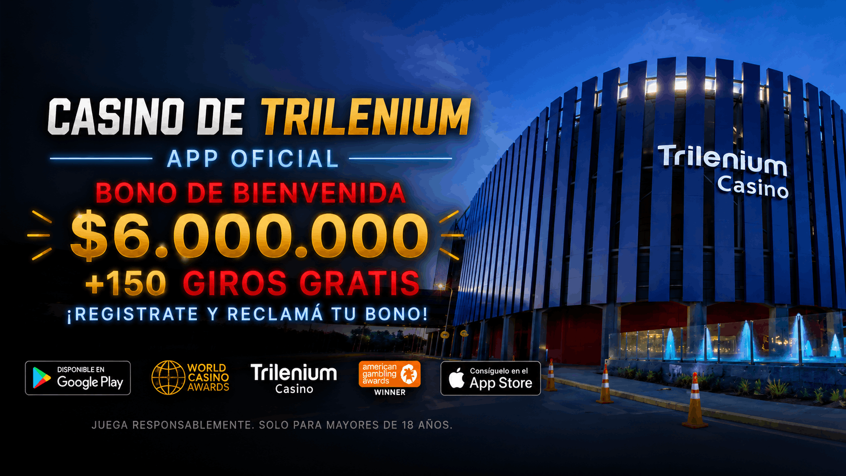 Tigre Casino Bienvenida — banner principal