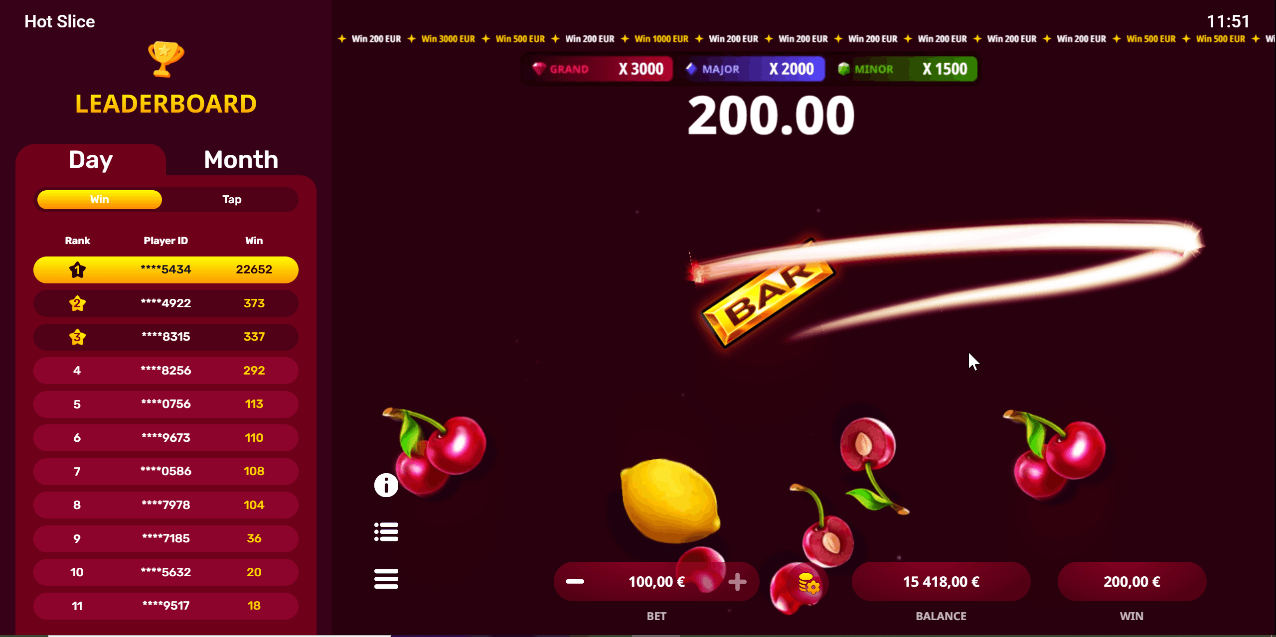 hot slice — banner principal en Tigre Casino
