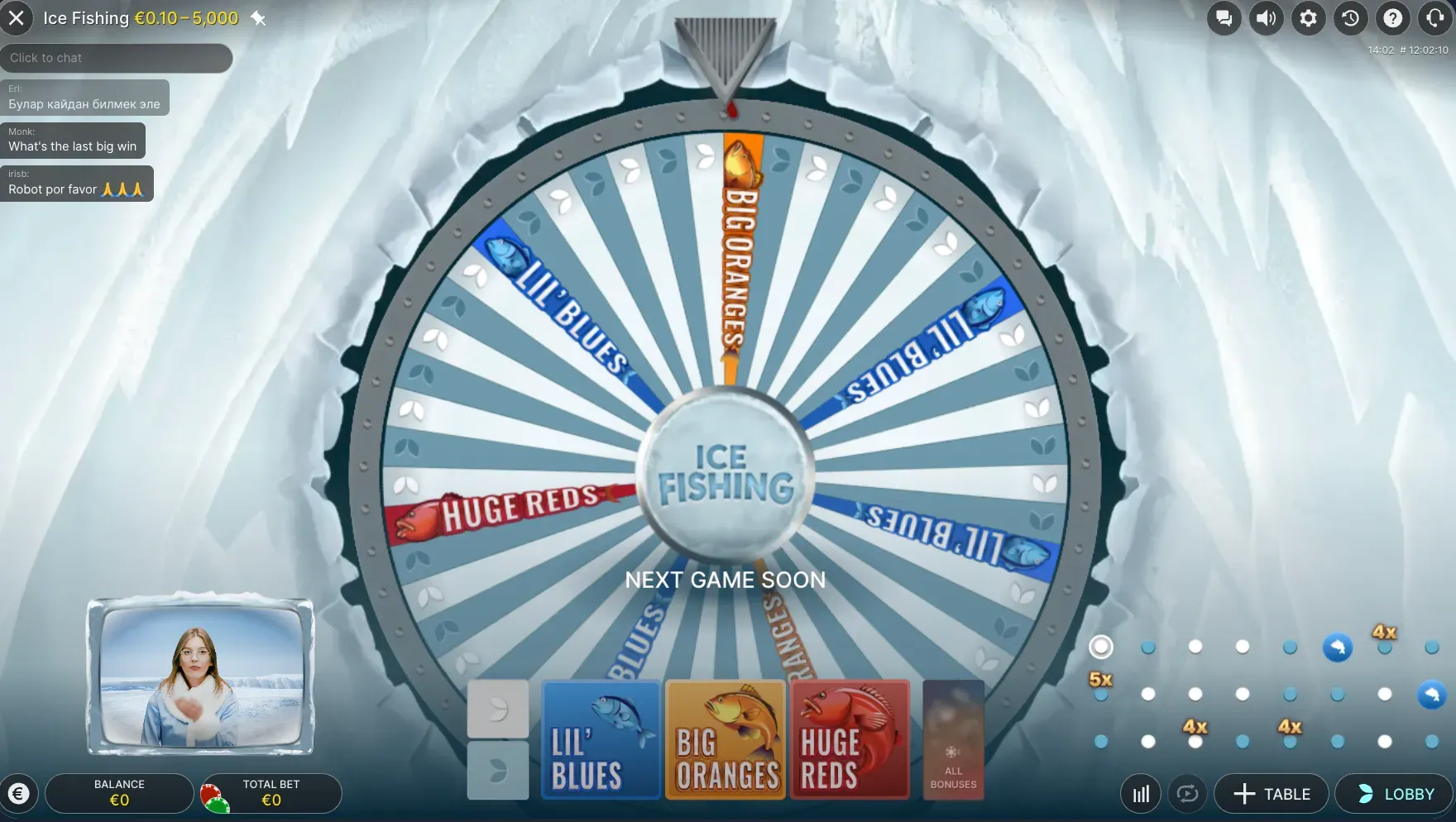 ICE Fishing — banner principal en Tigre Casino